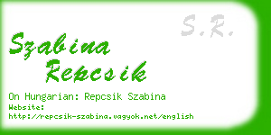 szabina repcsik business card